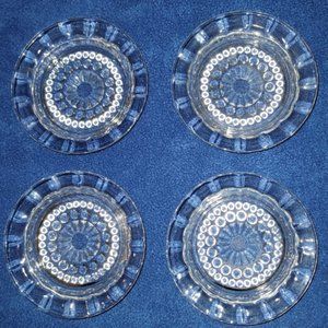 1950's Federal Glass Company #2707 Coaster/Ashtray - Set of FOUR